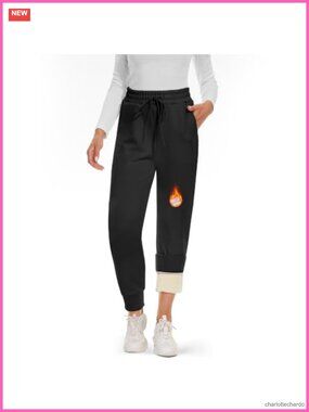 Fleece Lined Thermal Joggers Sweatpants Sherpa Winter Warm Pants
